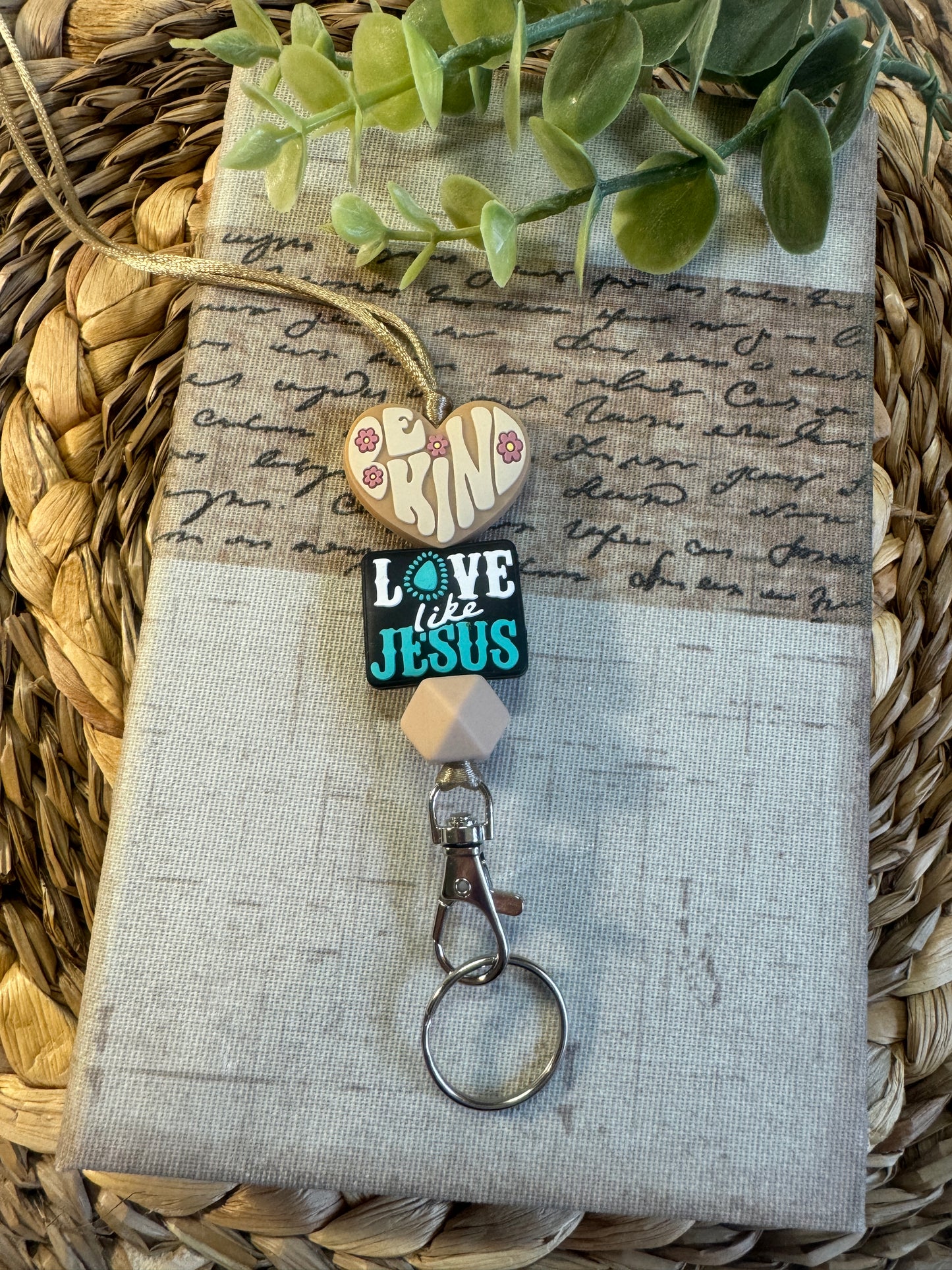 Be Kind Love Like Jesus Lanyard.