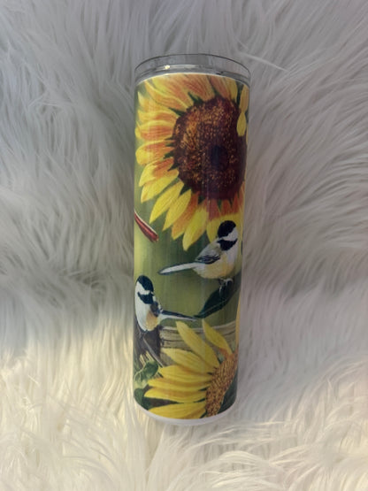 Cardinals & Sunflowers Tumbler