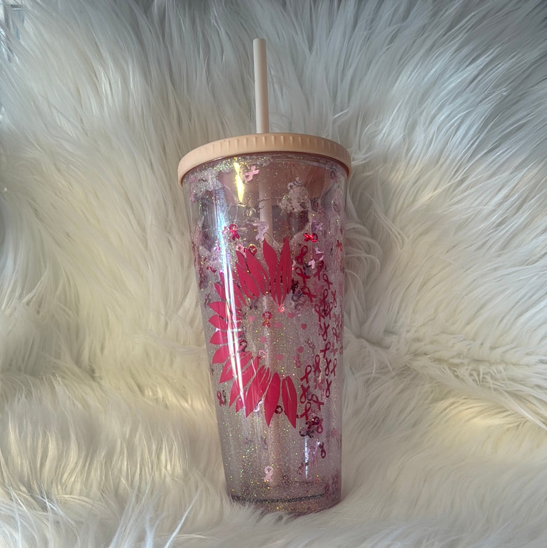 RTS Breast Cancer Awareness Snowglobe Tumbler