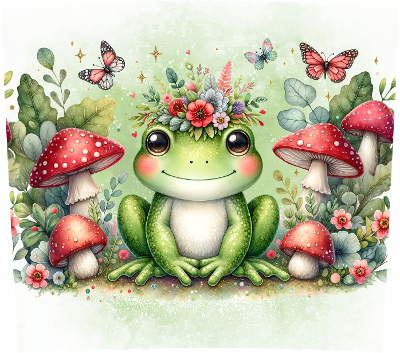 Frog & Mushrooms Tumbler