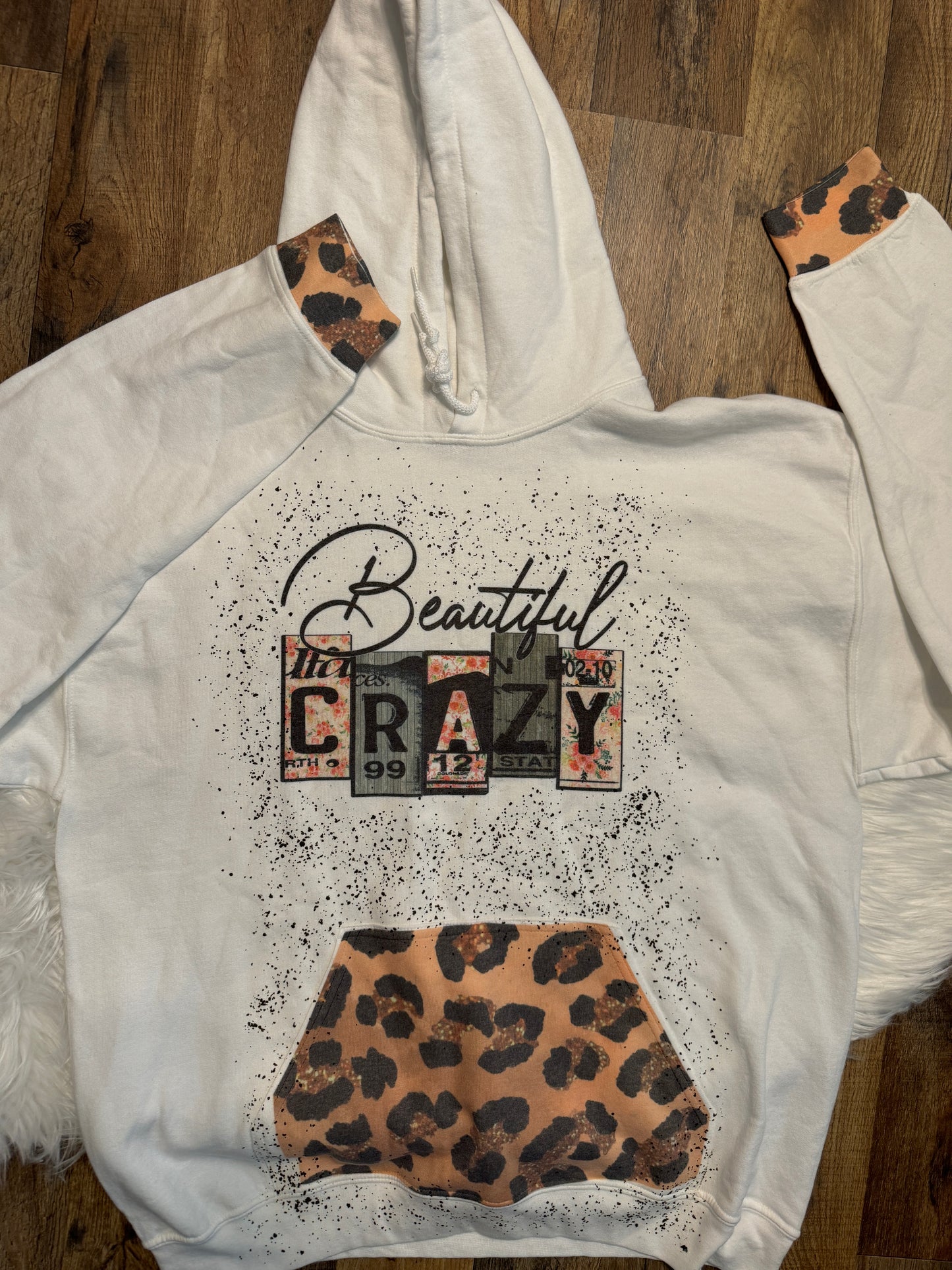 Beautiful Crazy Leopard Print Hooded Sweatshirt