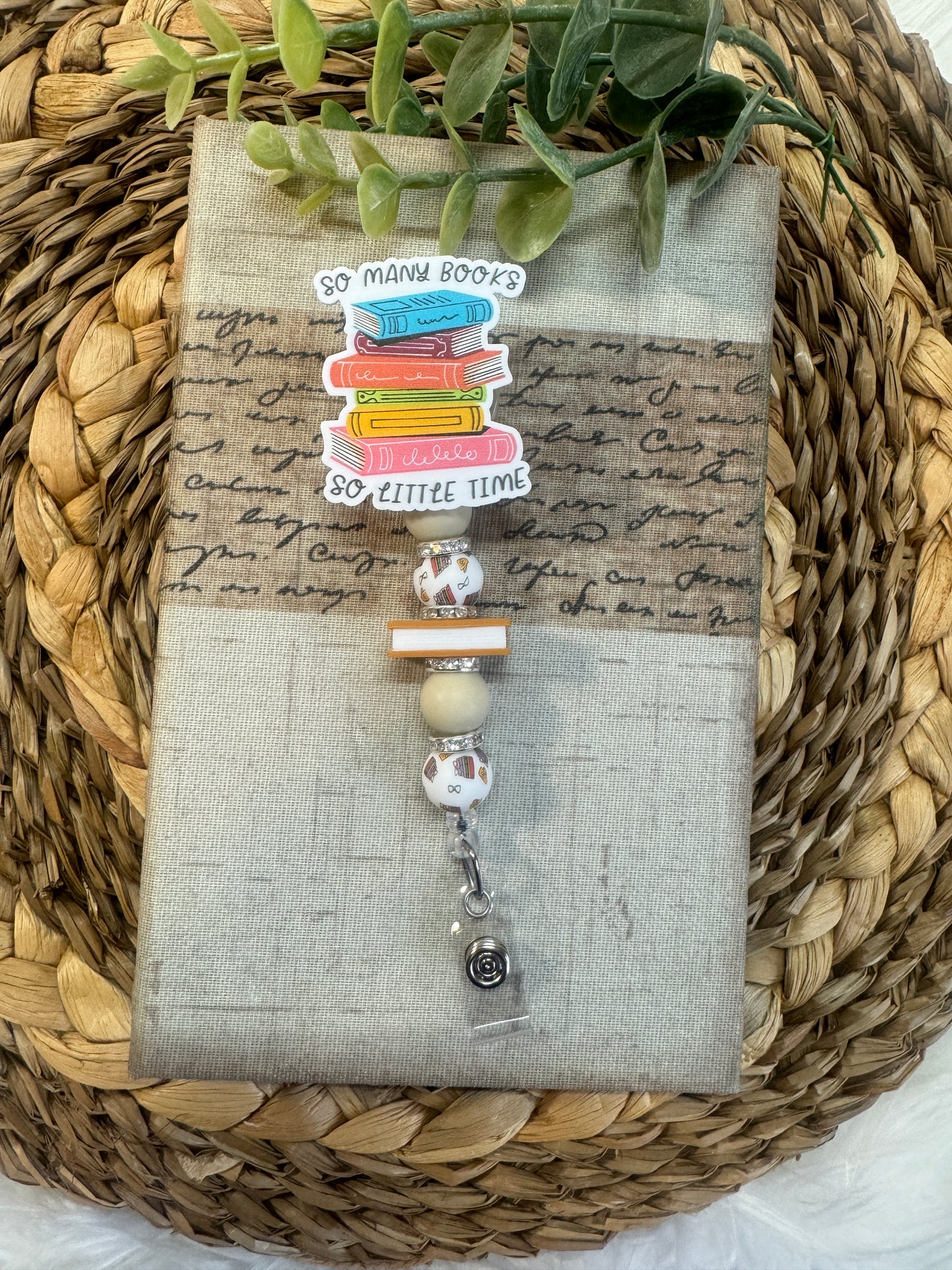 Book lover Badge Reel