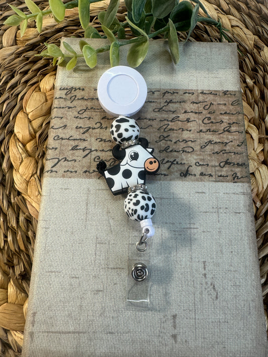 Cow Badge Reel