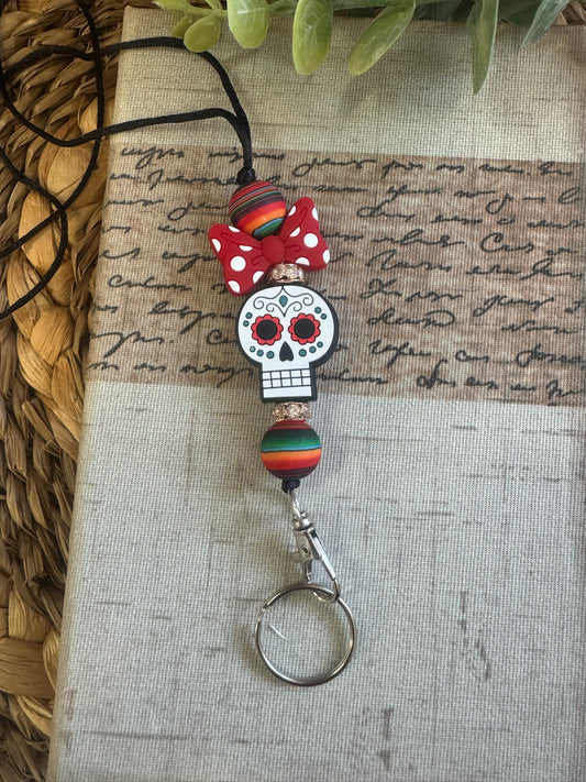 Dis De Los Muertos Lanyard