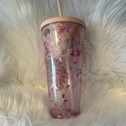 RTS Breast Cancer Awareness Snowglobe Tumbler