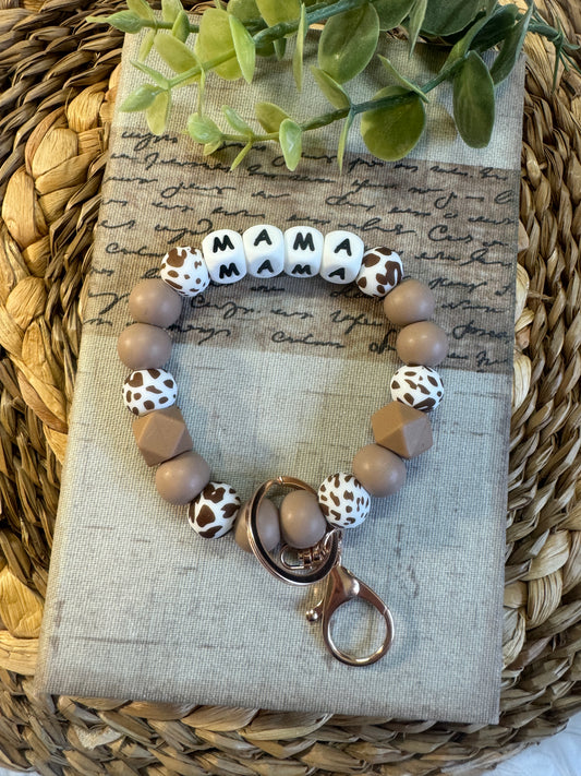 Mama Brown Cow Bangle Wristlet