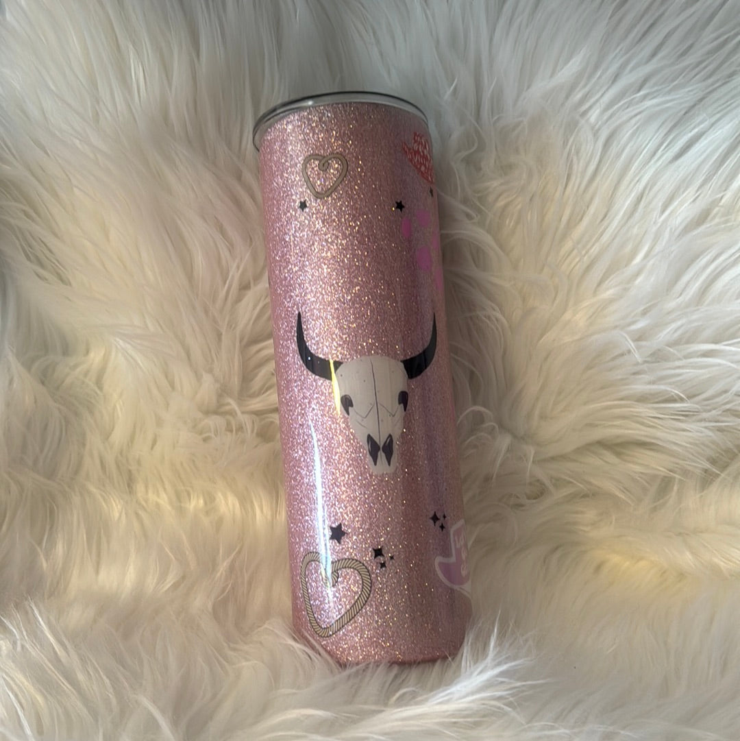 RTS Pink Western Tumbler