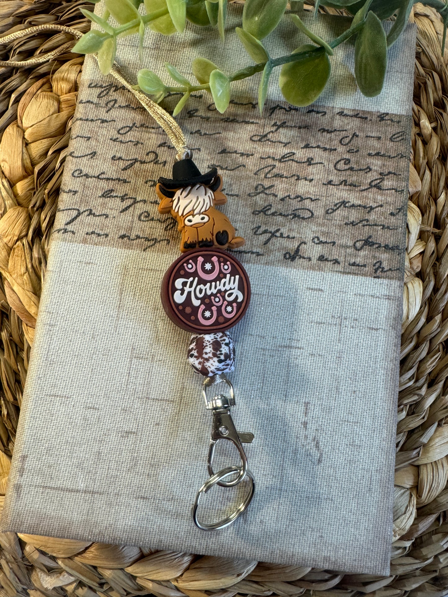 Howdy Highland MooMoo Lanyard.