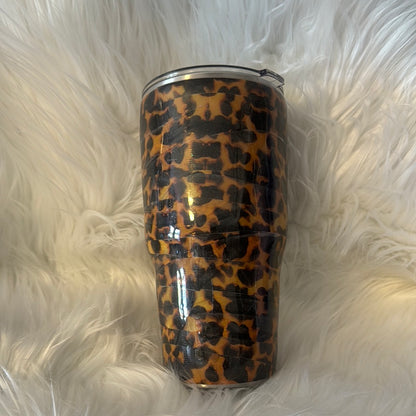 RTS Badass Bitches Leopard Tape Tumbler