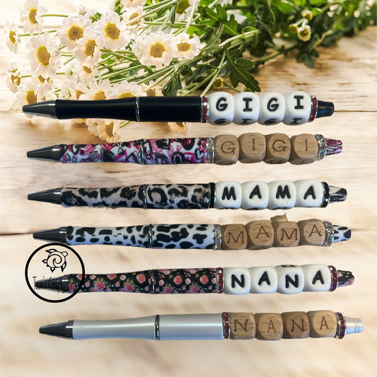 Mama, Gigi, Nana Beaded Pen