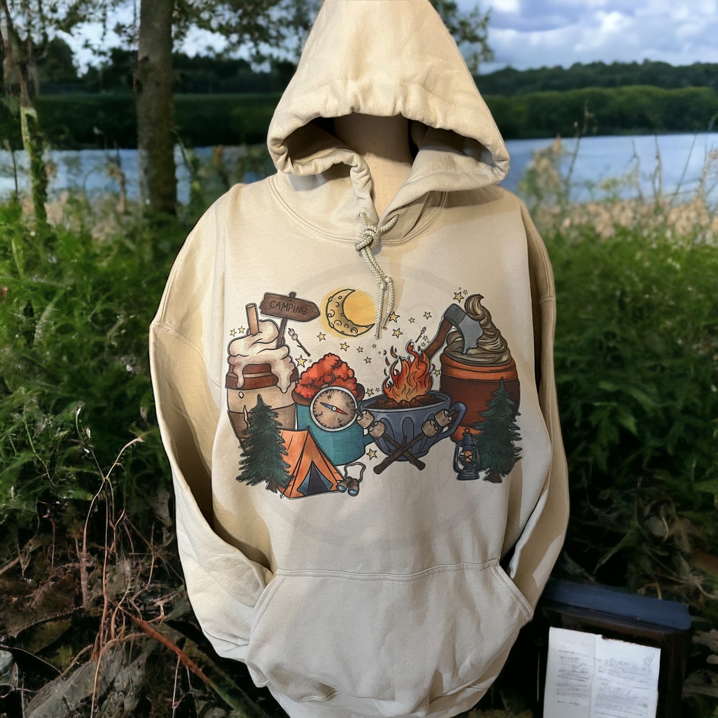 Camping Hooded Sweatshirt