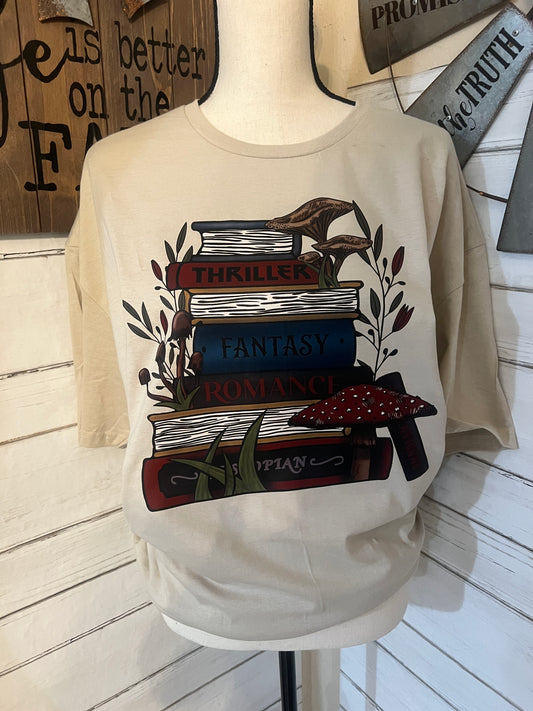 Cottagecore Books Tee Shirt