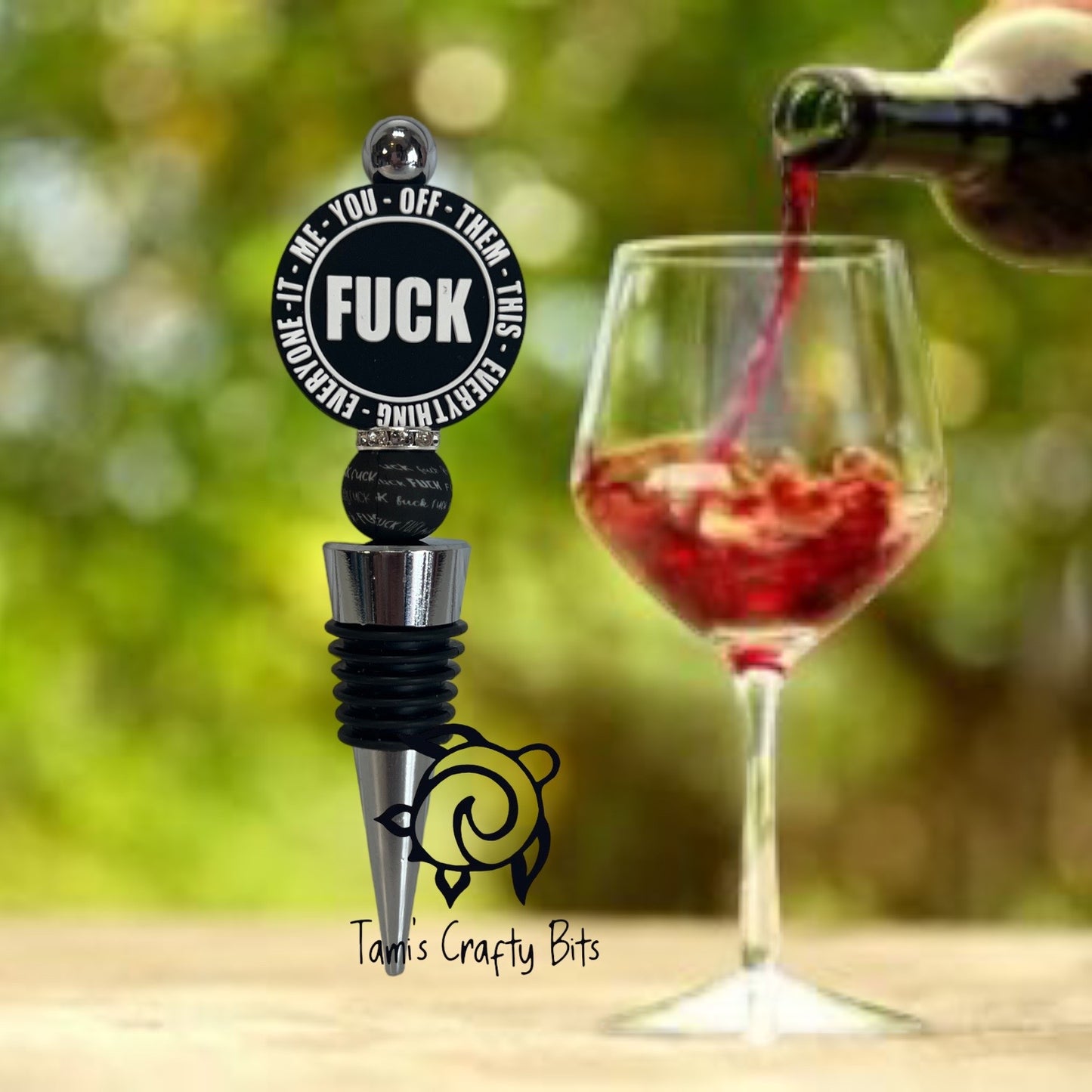 F Everything Wine Stopper