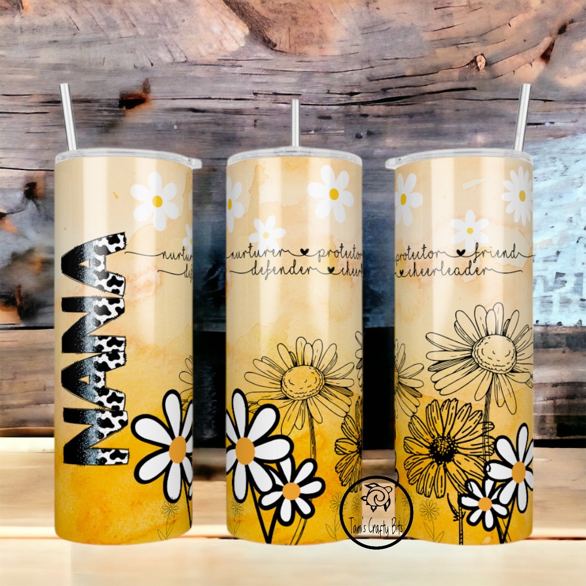 Nana Daisy Flowers Tumbler