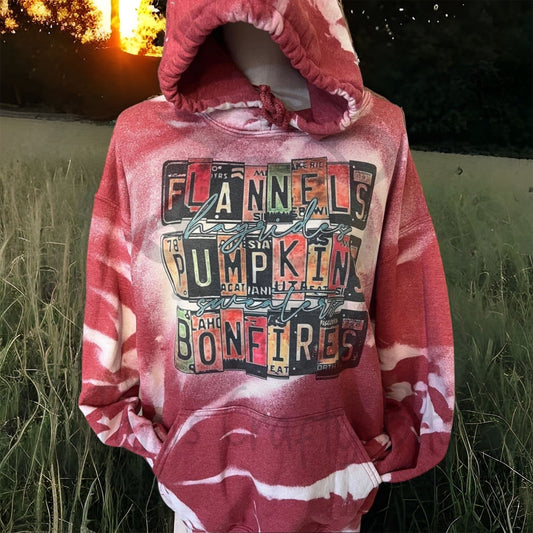 Flannels And Bonfires Hooded Sweatshirt