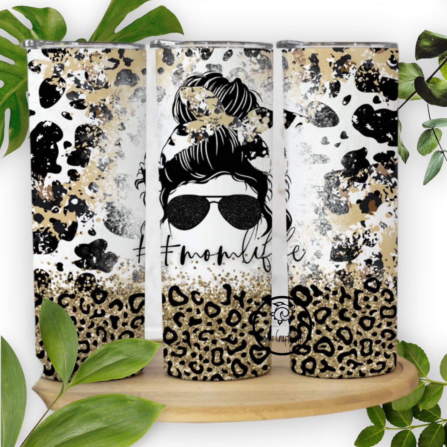 Mom Life Leopard Tumbler